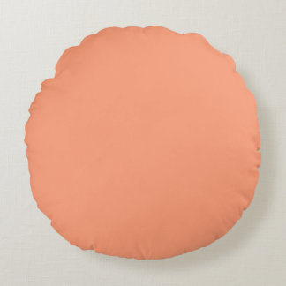 Coussins Ronds Palette rouge brillant de pêche