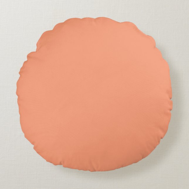 Coussins Ronds Palette rouge brillant de pêche (Devant)