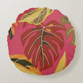 Coussins Ronds Papier peint Art déco doré