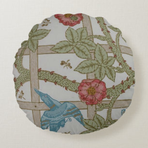 Coussins Ronds Papier peint en treillis de William Morris