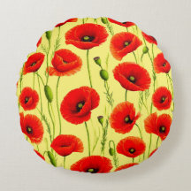 Papillons rouges et tiges vertes
