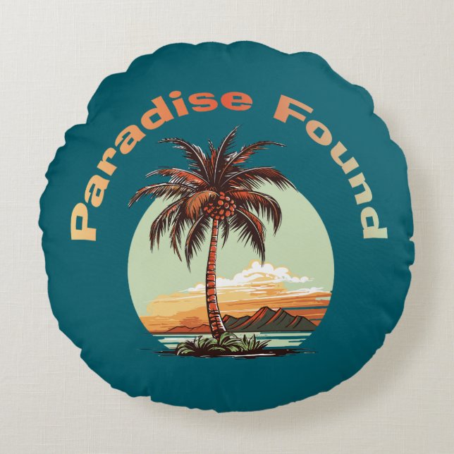 Coussins Ronds Paradis trouvé (Devant)