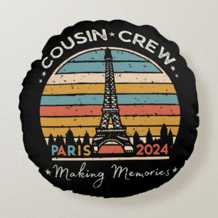 Coussins Ronds Paris France - Souvenirs 2024