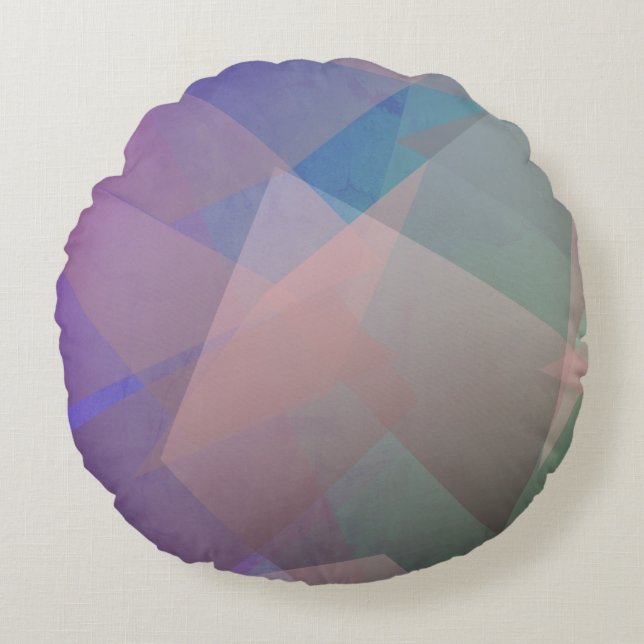 Coussins Ronds Particules volantes Abstraites | Formes géométriqu (Devant)