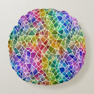 Coussins Ronds Parties scintillant Abstrait Octagon géométrique
