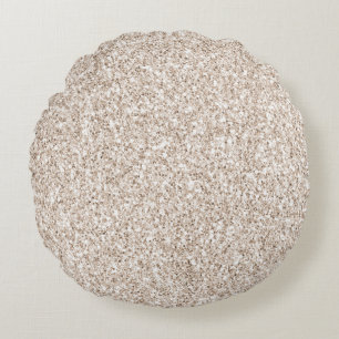 Coussins Ronds Parties scintillant Glitz crème brillante étince