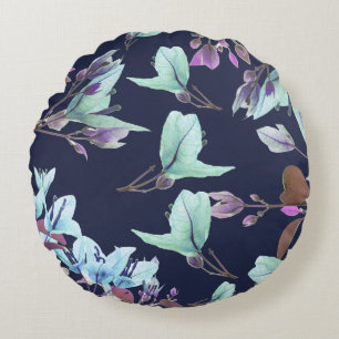 Coussins Ronds Pastel Colors Bougainvilliers Fleurs