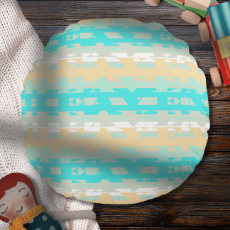 Coussins Ronds Pastel doux Turquoise Beige moderne Motif du Ciel