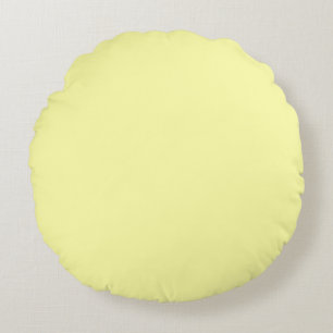 Coussins Ronds Pastel Lemon Yellow