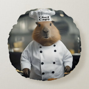 Coussins Ronds Pâtisserie : La Capybara Culinaire