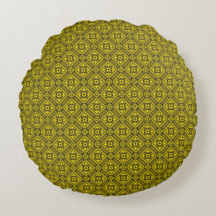 Coussins Ronds Pattern de Medieval Yellow