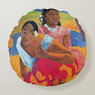 Coussins Ronds Paul Gauguin   Nafea Faaipoipo (quand êtes vous