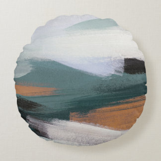 Coussins Ronds Paysage Abstrait polyvalent : Acrylique artistique