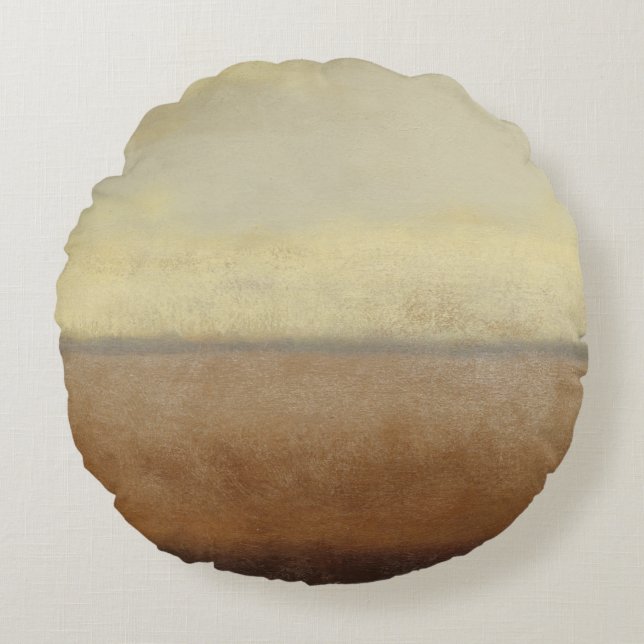 Coussins Ronds Paysage du désert solitaire par Norman Wyatt (Devant)