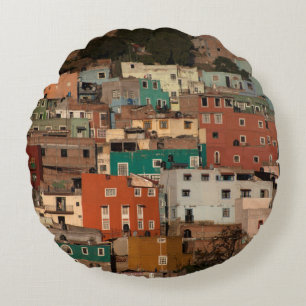Coussins Ronds Paysage urbain de Guanajuato, Mexique