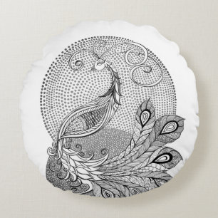 Coussins Ronds Peacock
