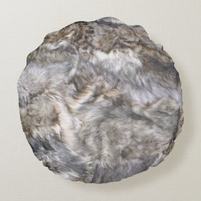 Coussins Ronds Peau de mouton (Dos)