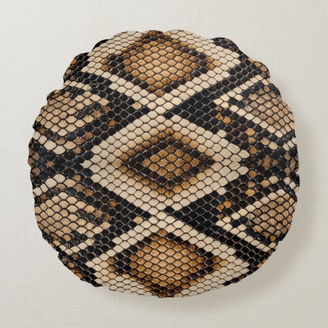 Coussins Ronds Peau de serpent (Devant)