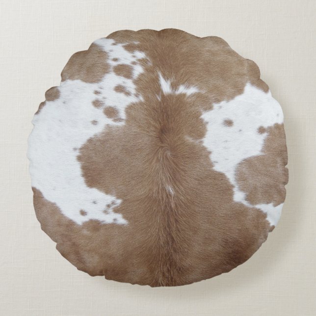 Coussins Ronds Peau de vache (Devant)