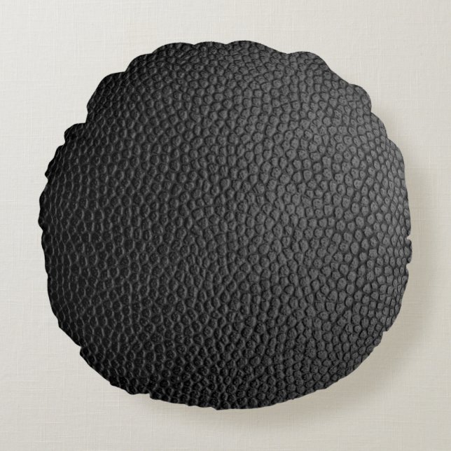 Coussins Ronds peau noire peau texture peau (Devant)