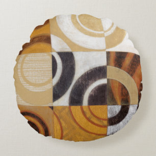 Coussins Ronds Peinture moderne avec les motifs circulaires