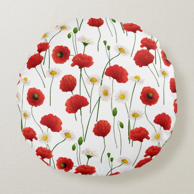 Coussins Ronds Pépites et marguerites (Devant)