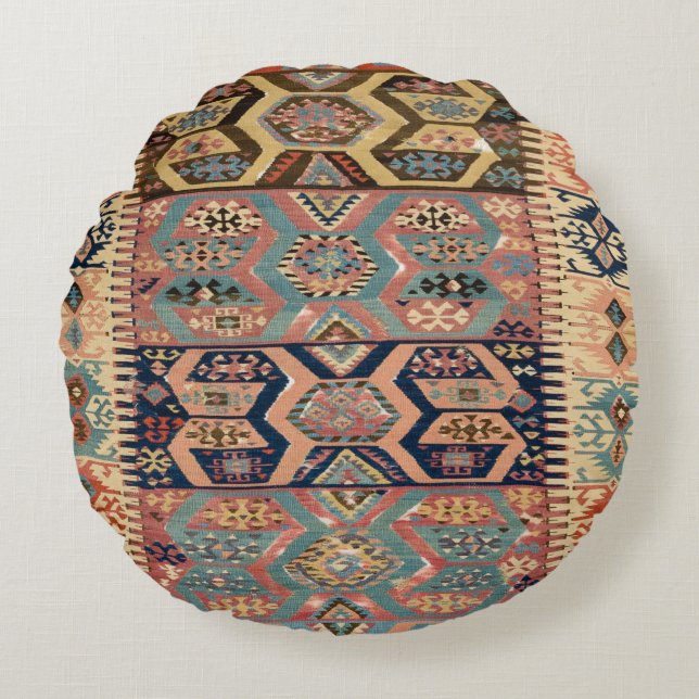 Coussins Ronds Perse Turc Kilim Tapis Tapis Antique Kilim (Devant)