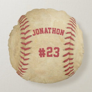 Coussins Ronds Personnalized baseball Nom et numéro