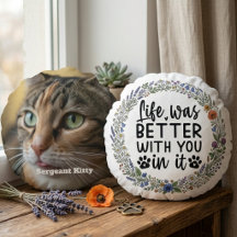 Pet Memorial Wildflower Paw Print Tribute