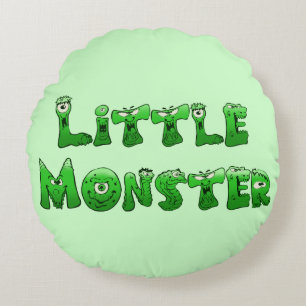 Coussins Ronds Petit monstre tombé