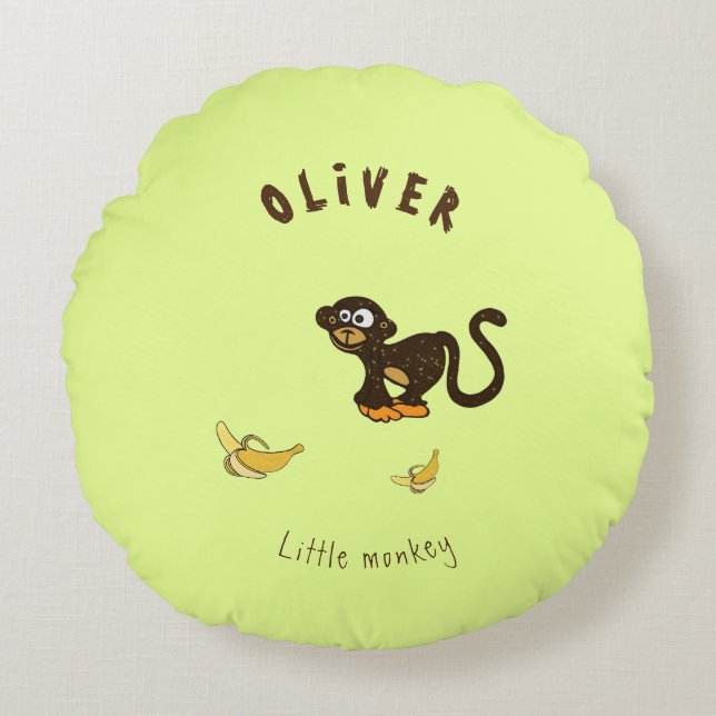 Coussins Ronds Petit singe (Devant)
