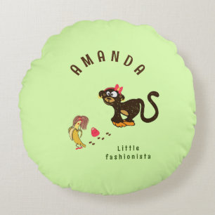 Coussins Ronds Petit singe