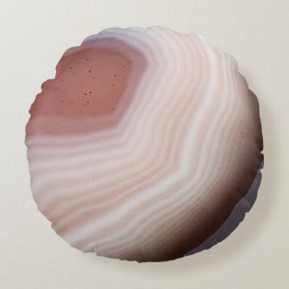 Coussins Ronds Pierre impressionnante de remous d'agate fraîche