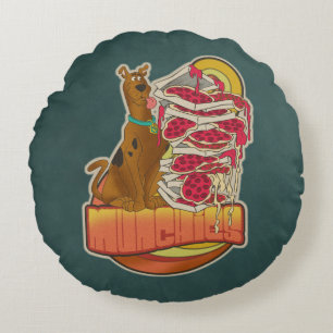 Coussins Ronds Pile de Scooby-Doo   de graphique de "Munchies" de
