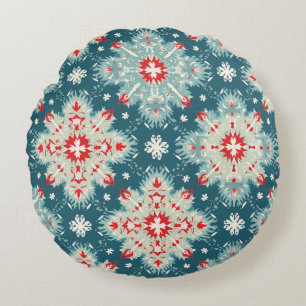 Coussins Ronds Pilote de lancement motif de neige