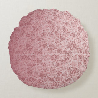 Coussins Ronds Pink flowers degraded
