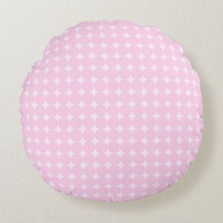 Coussins Ronds Pink Polka Dot Baby Girl Nursery Throw Pillow