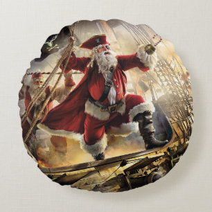 Coussins Ronds Pirate Père Noël