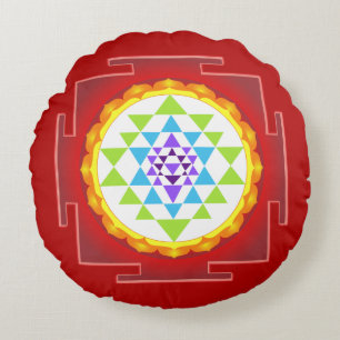 Coussins Ronds PixDezines Sri Yantra