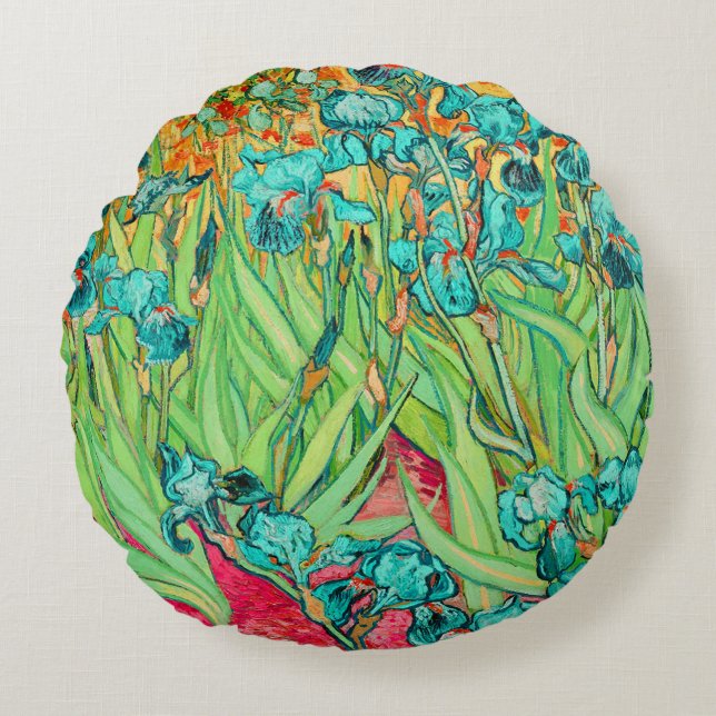Coussins Ronds PixDezines van gogh iris/st. remy (Devant)