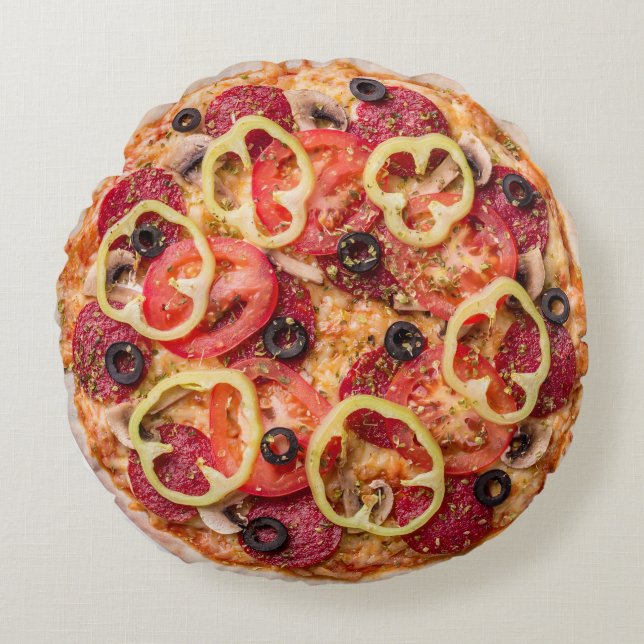 Coussins Ronds Pizza (Devant)