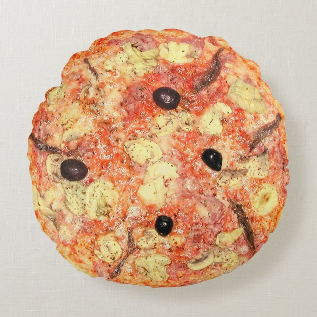 Coussins Ronds Pizza Novelty (Devant)