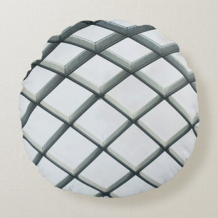 Coussins Ronds Plafond en métal blanc et dôme en verre