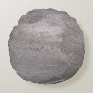 Coussins Ronds Plâtre gris béton
