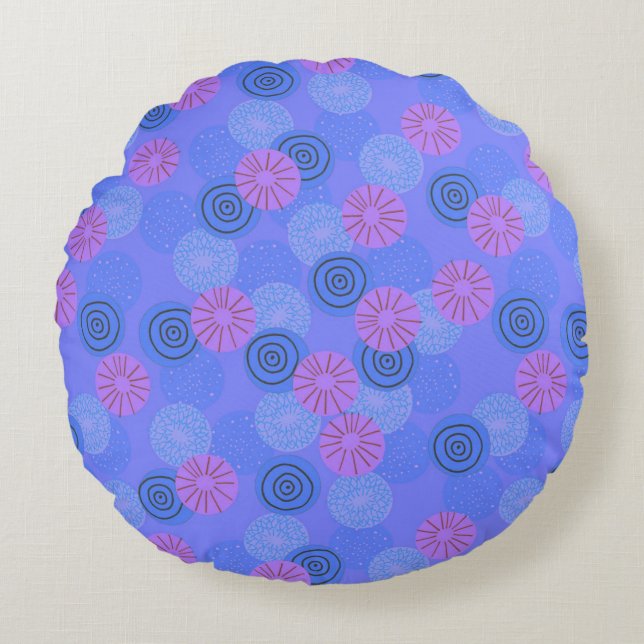 Coussins Ronds Pom-pom (Devant)