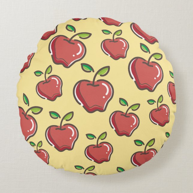 Coussins Ronds Pomme rouge (Devant)