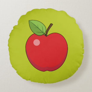 Coussins Ronds Pomme rouge