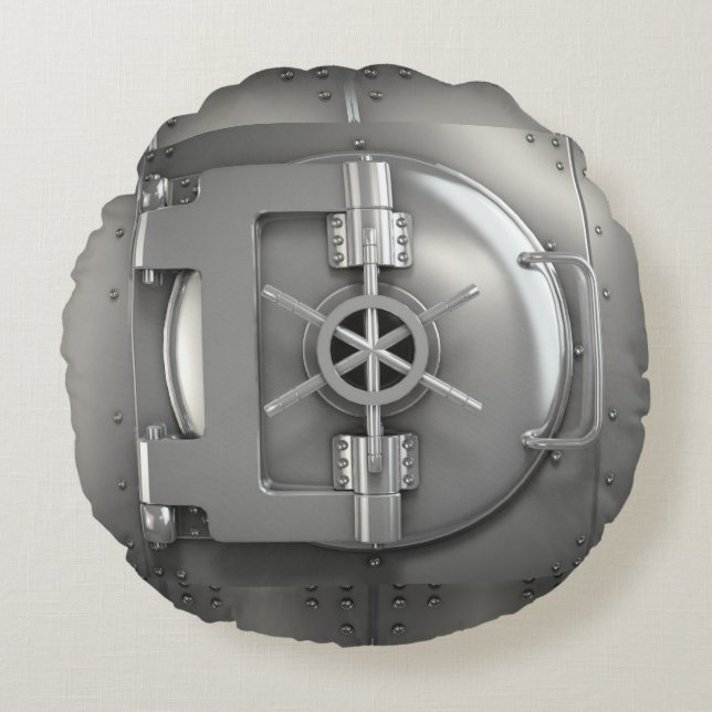Coussins Ronds porte en argent (Devant)