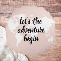 Positive rose Commençons l'aventure Carte du Monde