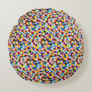 Coussins Ronds Pots Gumballs brillant éclat de couleur